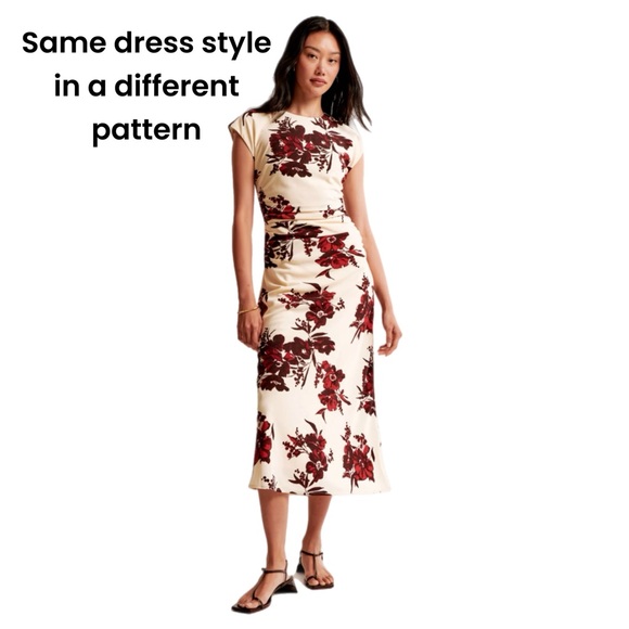 Abercrombie & Fitch Black and White Sheath Midi Dress - Picture 6 of 7